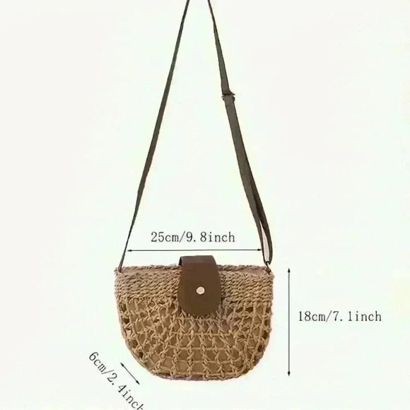 Mini woven crossbody bag - Picture 5 of 6